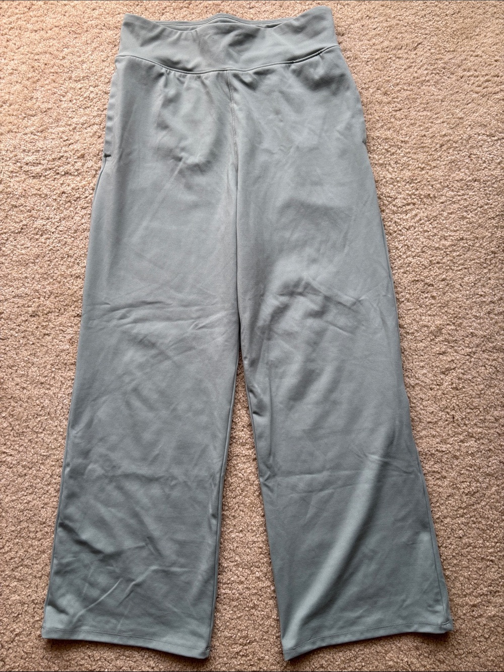 Kids Wide Leg Active Pants - light green